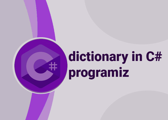 dictionary in c# programiz